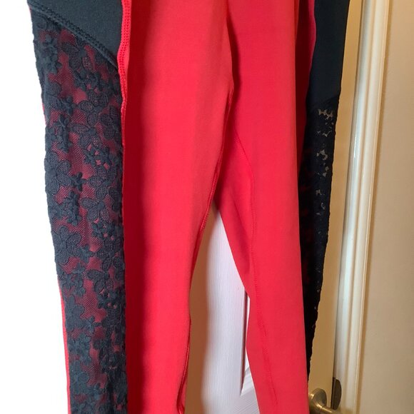 Pop Fit Stretch to Fit Women Red Joggers - Picture 5 of 6